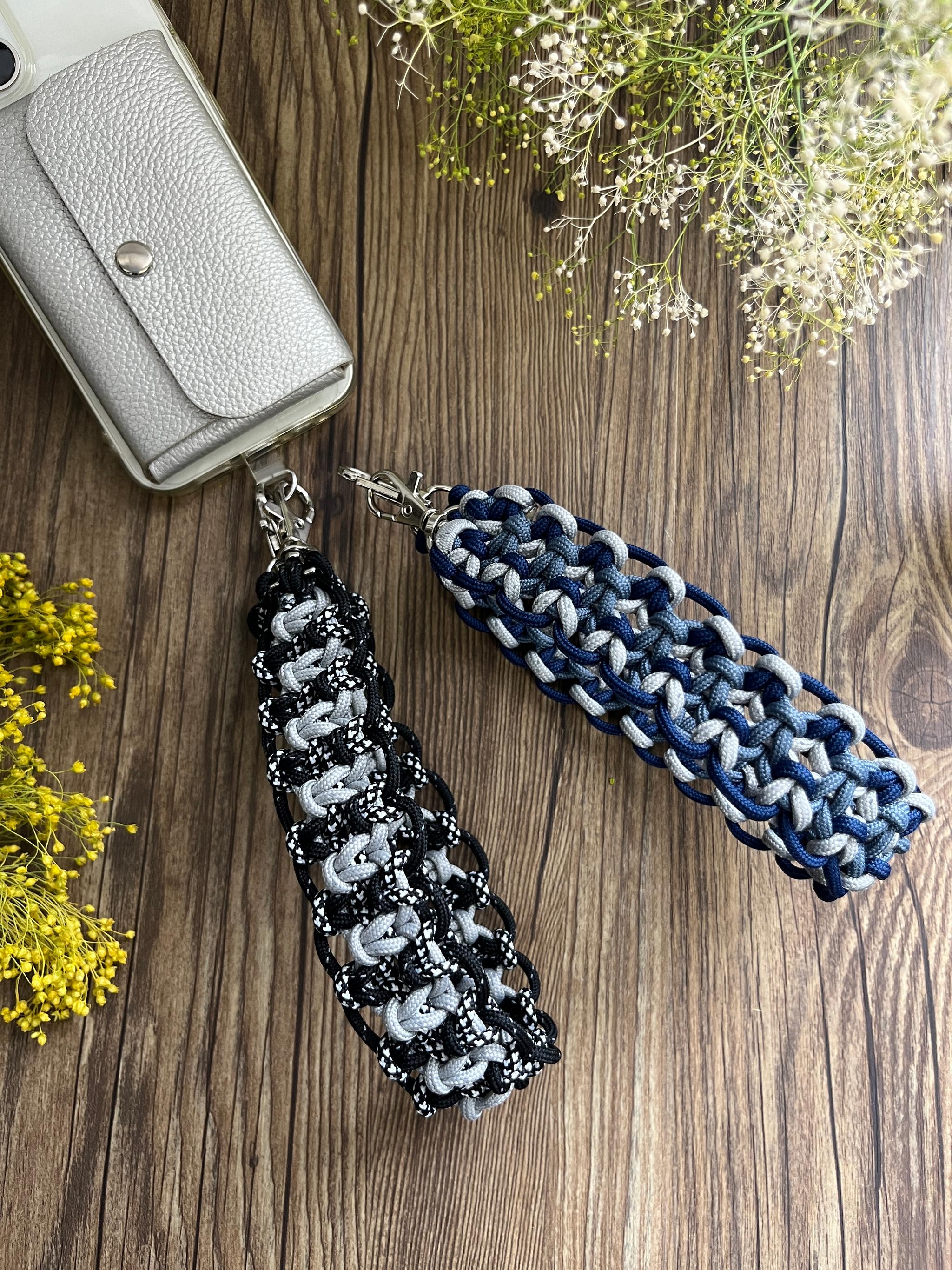 ワイドスマホストラップ 2Wayショート&ショルダー＜ブラック・ネイビーグレー＞